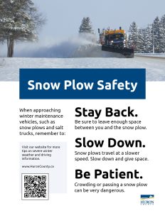 Cover image for snow plow safety.