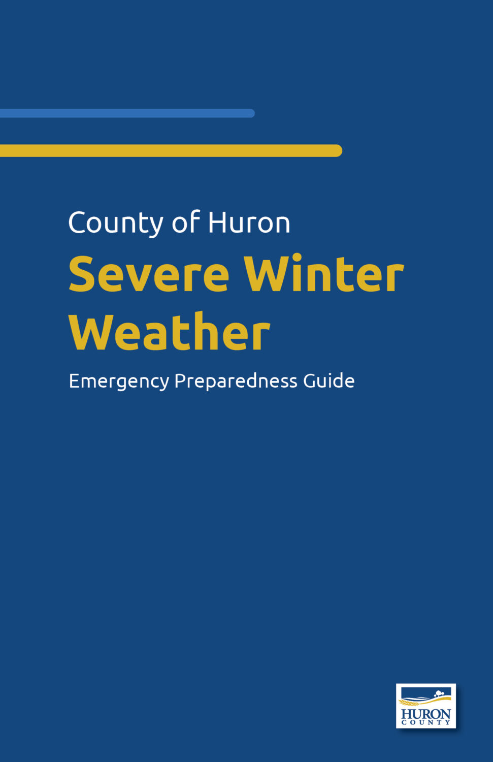 Cover Page of Severe Winter Weather Guide