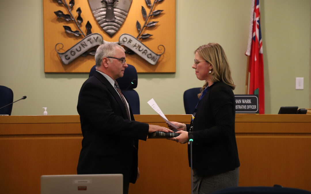 Jamie Heffer appointed Warden of Huron County for 2025-2026 term