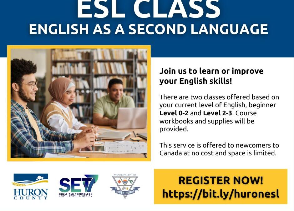“English as a Second Language” classes planned for South Huron this winter