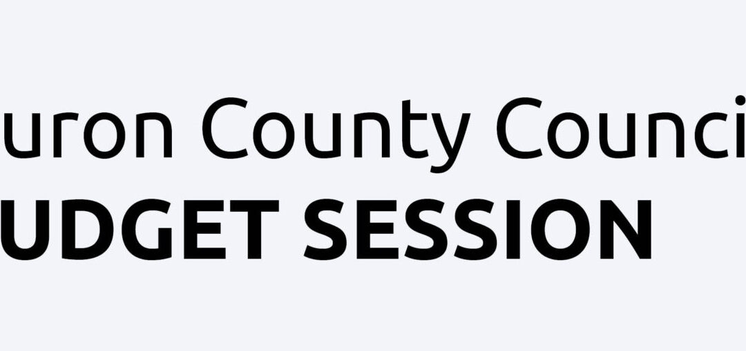 Huron County Council: Budget