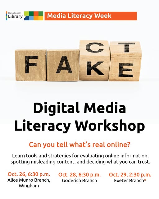 Huron County Library hosts workshops on Digital Media Literacy